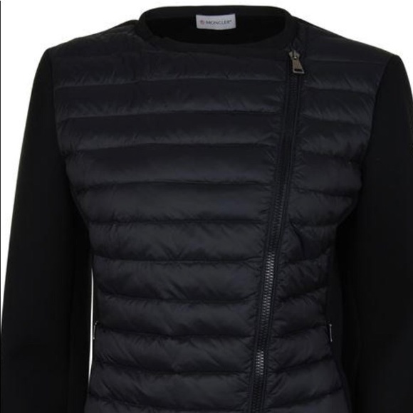 moncler padded knit jacket
